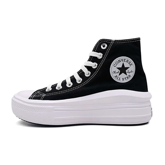 Converse canvas shoes women's shoes 2024 winter new fashion light shoes thick soles increase sports casual shoes 568497