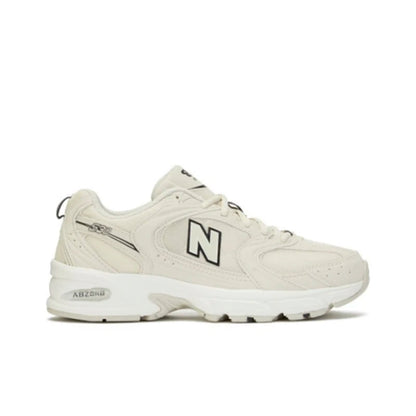 Original New Balance NB 530 Classic Vintage Mesh Stoff Kunstleder Casual Herren und Damen Laufschuhe Weiß Silber MR530SG