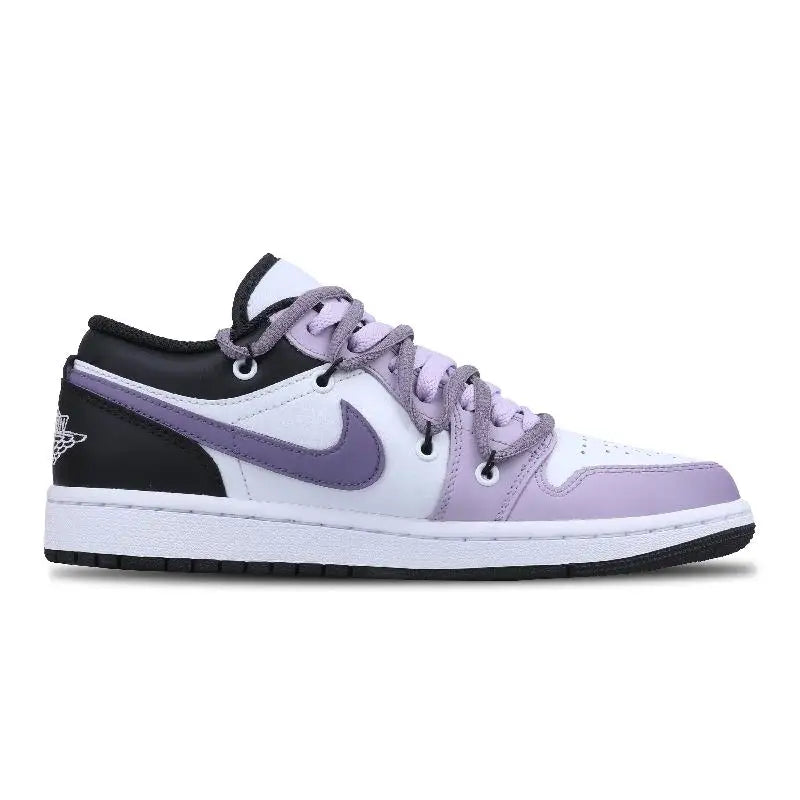 【Customize】Air Jordan 1 Vintage Basketball Shoes Men Low-top White/black Sneakers shoes 553558-132