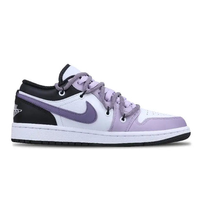 【Customize】Air Jordan 1 Vintage Basketball Shoes Men Low-top White/black Sneakers shoes 553558-132