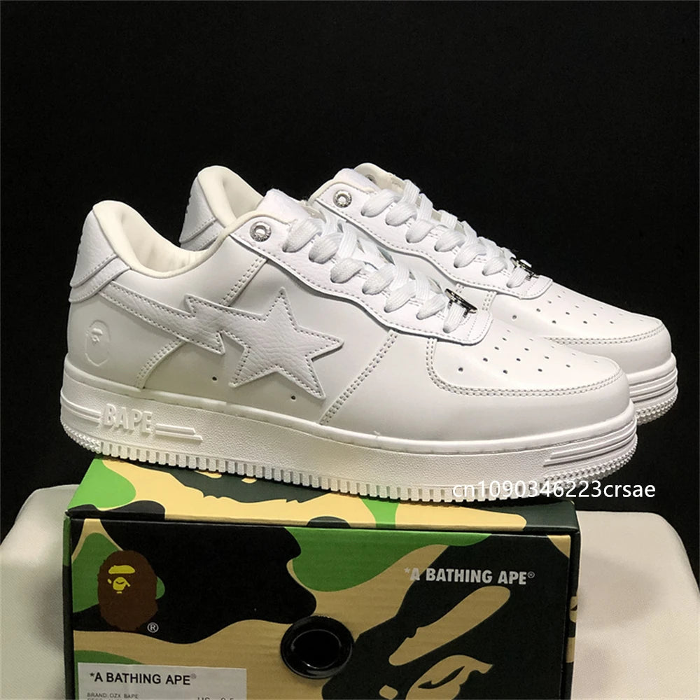 Original Classics Bape Sta Men Women Dropout Skate Shoes Fashion BAPESTA Casual Shoes Outdoor Platform Bear Shoes Sneakers