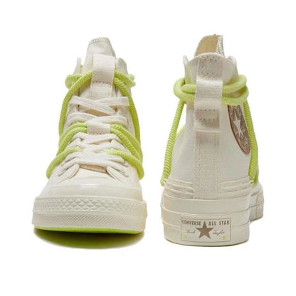 Converse 1970s daily comfortable, anti slip, wear-resistant low top canvas shoes for both men and women in white and green