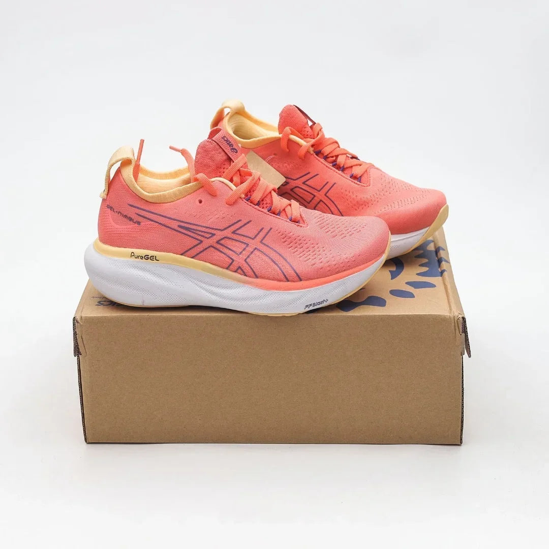 Asics Nimbus 25 Women Running Shoes Tenis Original Cushion Nimbus 25 Women Sneaker Breathable Sport