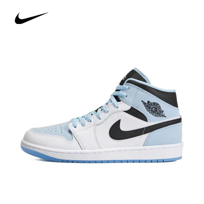 Air Jordan 1 Mid Comfortable Shock Absorbent Anti Slip Wear Resistant Mid Top Retro Basketball Shoe for Men