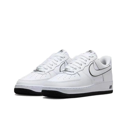 Nike Air Force 1 Low "Panda" black and white casual retro versatile men and women sports shoes, anti slip low top board shoes