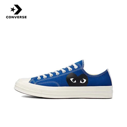 Converse 1970s Polka Dot CTAS round toe lace up anti slip and wear-resistant low top canvas shoes for both men and women