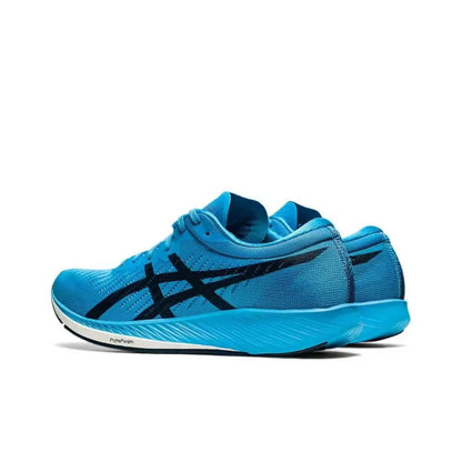 Asics Metaracer 1.0 Racing Mesh Fabric Low-Cut Carbon Plate Trainingslaufschuhe für Männer Grau Blau