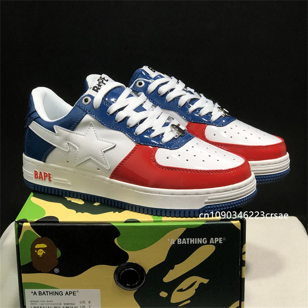 Original Classics Bape Sta Men Women Dropout Skate Shoes Fashion BAPESTA Casual Shoes Outdoor Platform Bear Shoes Sneakers