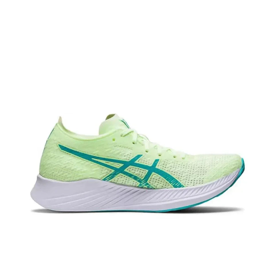 Asics Metaracer 1.0 Racing Mesh Fabric Low-Cut Carbon Plate Trainingslaufschuhe für Männer Grau Blau