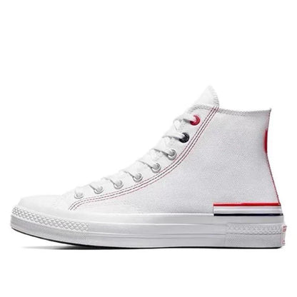 Converse 1970s lace up anti slip and wear-resistant lightweight low top canvas shoes for both men and women, white