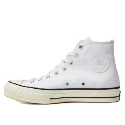 Converse 1970s simple daily anti slip and wear-resistant high top canvas shoes for both men and women in white