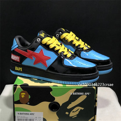 Original Classics Bape Sta Men Women Dropout Skate Shoes Fashion BAPESTA Casual Shoes Outdoor Platform Bear Shoes Sneakers