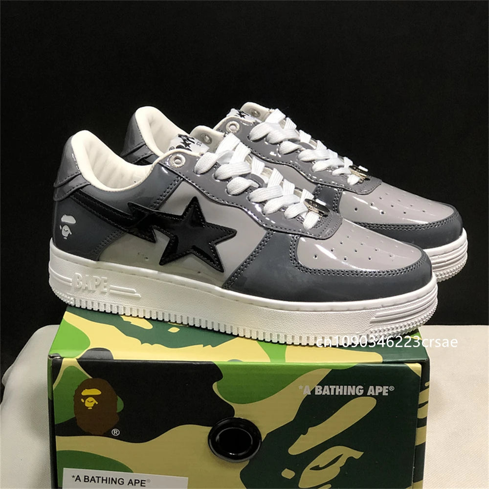 Original Classics Bape Sta Men Women Dropout Skate Shoes Fashion BAPESTA Casual Shoes Outdoor Platform Bear Shoes Sneakers