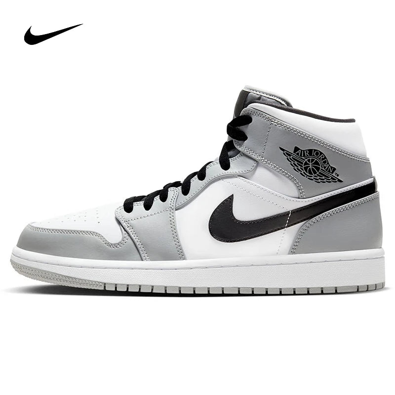 Air Jordan 1 Mid Comfortable Shock Absorbent Anti Slip Wear Resistant Mid Top Retro Basketball Shoe for Men