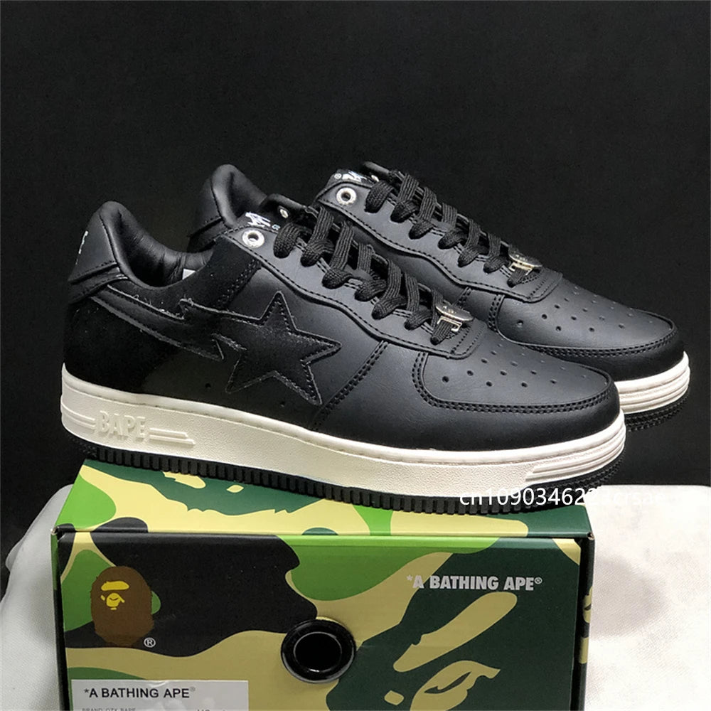 Original Classics Bape Sta Men Women Dropout Skate Shoes Fashion BAPESTA Casual Shoes Outdoor Platform Bear Shoes Sneakers