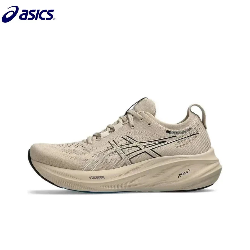 Original Asics Nimbus 26 Running Shoes Men Cushion Low-top Outdoor Shoes Low-top Anti-slip Breathable Sneakers