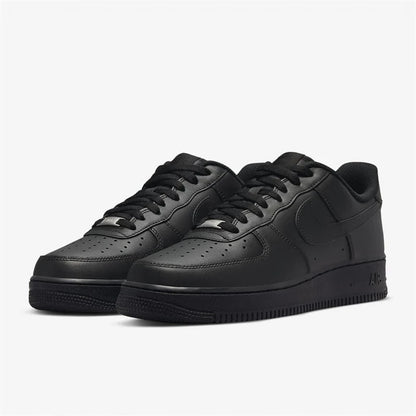 Nike Air Force 1 Low "Panda" black and white casual retro versatile men and women sports shoes, anti slip low top board shoes