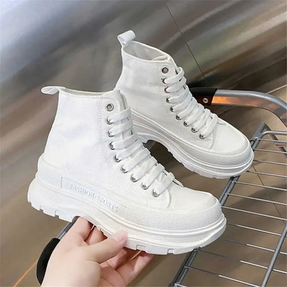 Short Barrel Platformed High Boot Sneakers Children's Boots For Girls Shoes Womens Booties Sports Shose Lofer High Brand