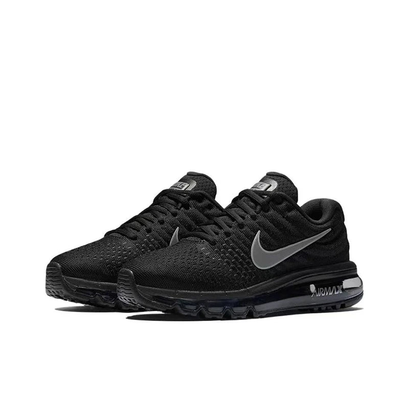 Nike Air Max 2017 Mesh Shock-absorbing Anti Slip Wear-resistant Low Cut Casual Running Shoes For Men And Women