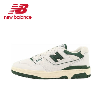 Original New Balance NB 550 Classic Vintage Kunstleder Casual Herren- und Damen-Laufschuhe Weiß Silber BB550PWA