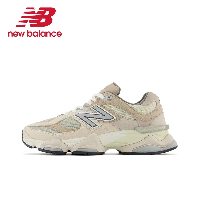 Original New Balance NB 9060 "Meersalz" Low-Top Athleisure Schuhe in Hellgrau Herren und Damen Unisex Sneakers U9060MAC