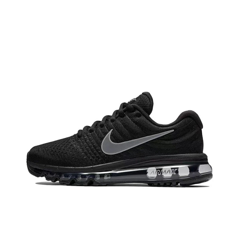 Nike Air Max 2017 Mesh Shock-absorbing Anti Slip Wear-resistant Low Cut Casual Running Shoes For Men And Women