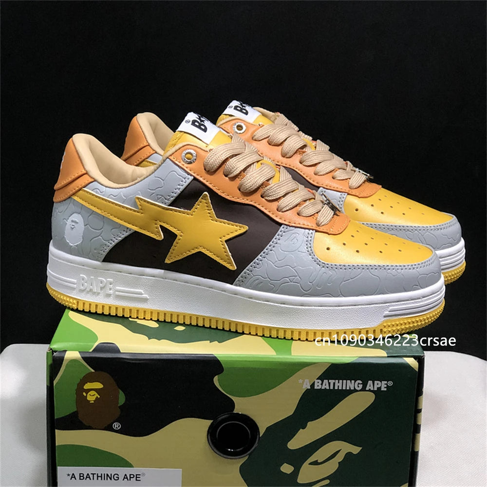 Original Classics Bape Sta Men Women Dropout Skate Shoes Fashion BAPESTA Casual Shoes Outdoor Platform Bear Shoes Sneakers