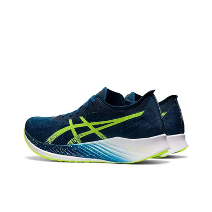 Asics Metaracer 1.0 Racing Mesh Fabric Low-Cut Carbon Plate Trainingslaufschuhe für Männer Grau Blau