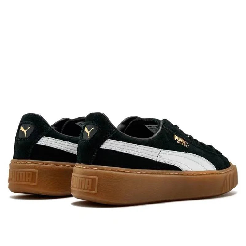 PUMA Basket Platform suede Low Top Board Shoes for Men and Women