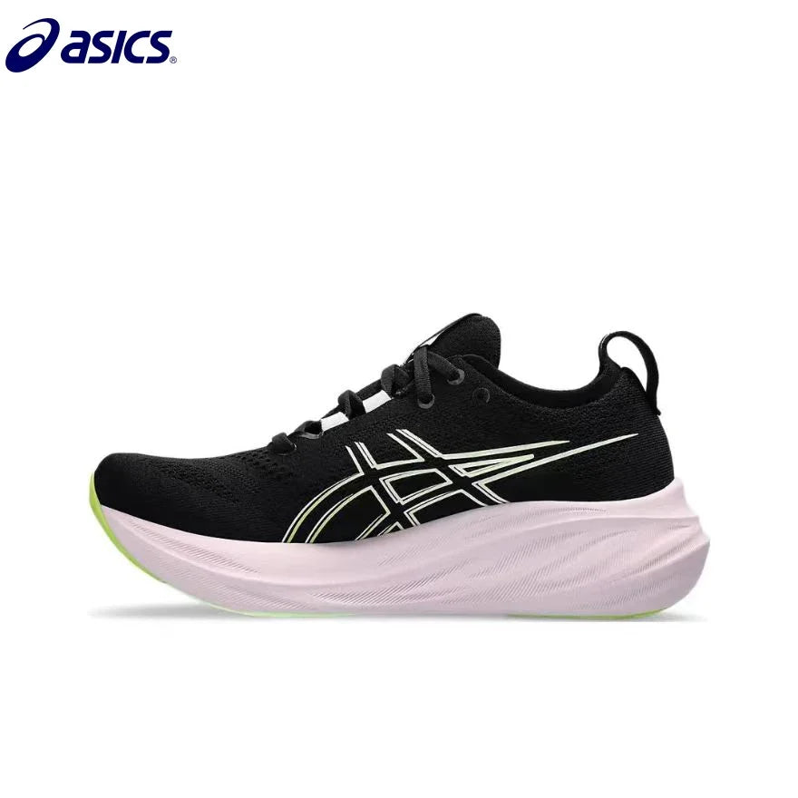 Asics Nimbus 26 Women Running Shoes Tenis Original Cushion Nimbus 26 Women Sneaker Breathable Sport Pink