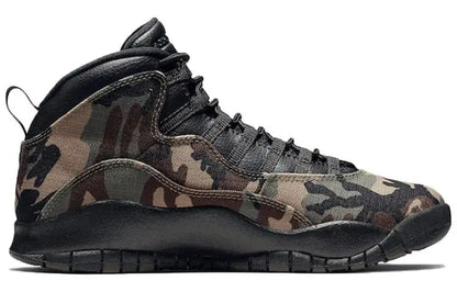 Nike Air Jordan 10 Retro Woodland Camo Sneakers Shoes 310805-201 With Original Box