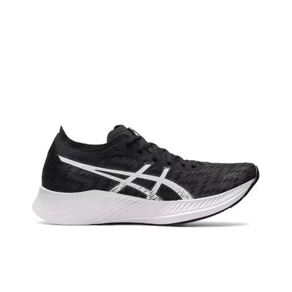 Asics Metaracer 1.0 Racing Mesh Fabric Low-cut Carbon Plate Training Running Shoes for Men Black and White