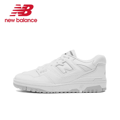 Original New Balance NB 550 Classic Vintage Kunstleder Casual Herren- und Damen-Laufschuhe Weiß Silber BB550PWA