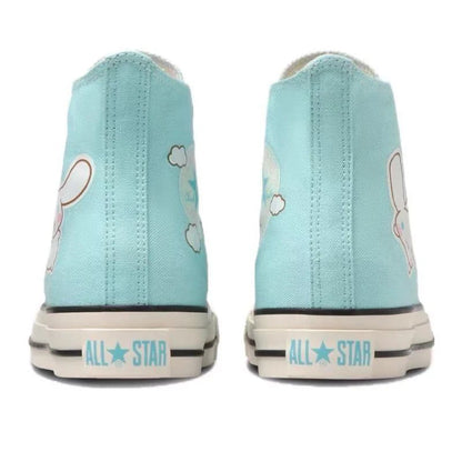 Sanrio/=Liou xConverse All Star Hello Kitty Cute Daily Wear resistant Lightweight High top Canvas Shoes for Women