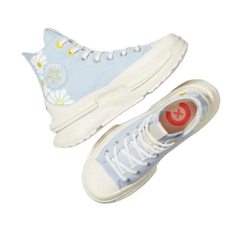 Converse Run Star Legacy comfortable, versatile, non slip, wear-resistant, lightweight high top canvas shoes for men and women