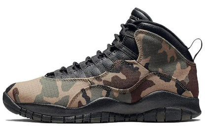 Nike Air Jordan 10 Retro Woodland Camo Sneakers Shoes 310805-201 With Original Box