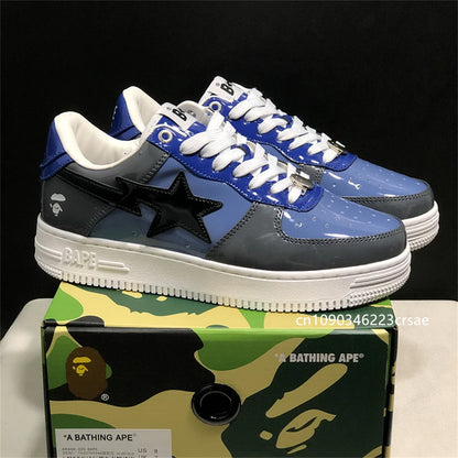 Original Classics Bape Sta Men Women Dropout Skate Shoes Fashion BAPESTA Casual Shoes Outdoor Platform Bear Shoes Sneakers