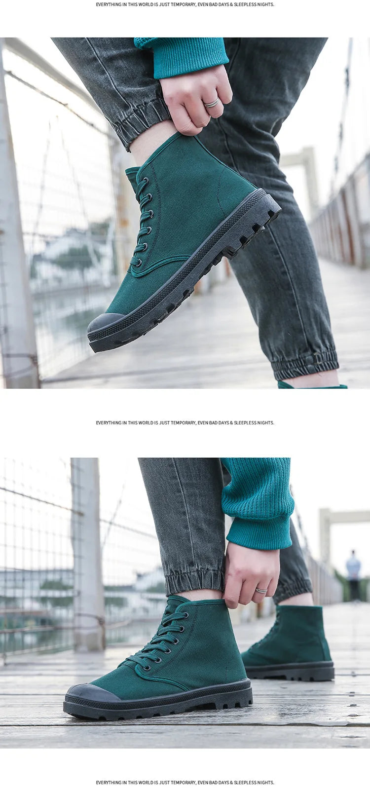 Men Canvas Sneakers High Top Casual Shoes Fashion Men's Work Shoes Male Brand Ankle Botas Tenis Masculino Size 39-46