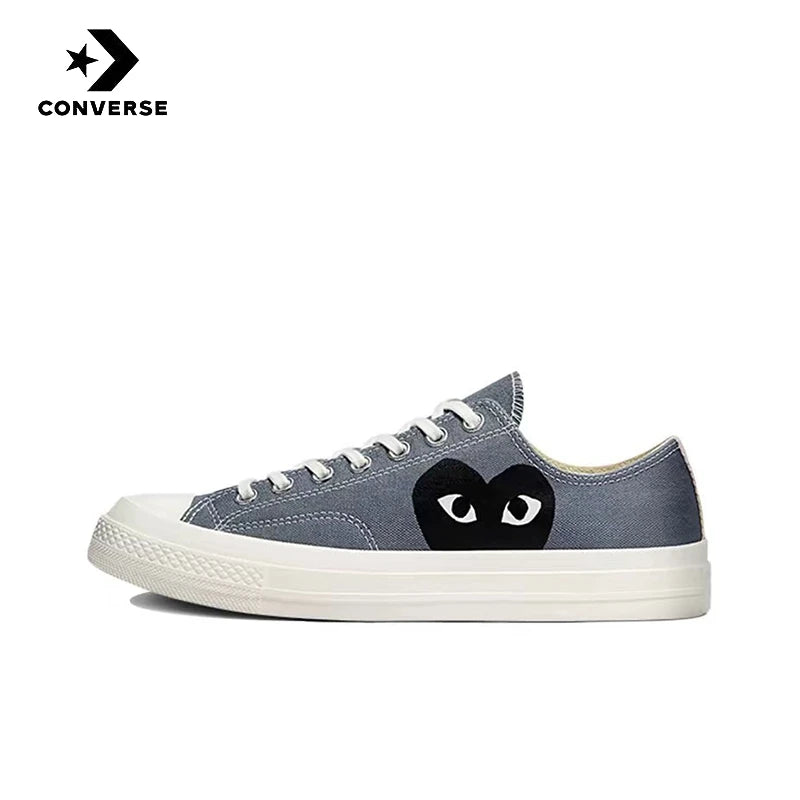 Converse 1970s Polka Dot CTAS round toe lace up anti slip and wear-resistant low top canvas shoes for both men and women