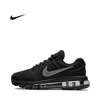 Nike Air Max 2017 Mesh Shock-absorbing Anti Slip Wear-resistant Low Cut Casual Running Shoes For Men And Women