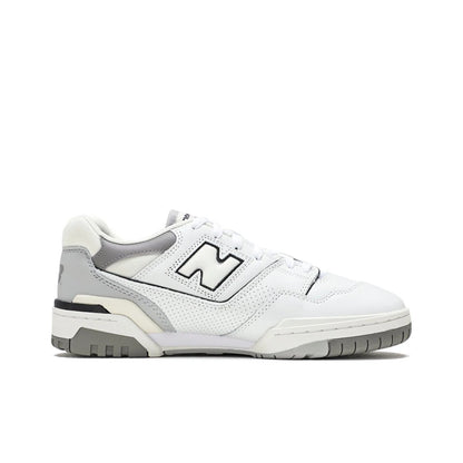 Original New Balance NB 550 Classic Vintage Kunstleder Casual Herren- und Damen-Laufschuhe Weiß Silber BB550PWA