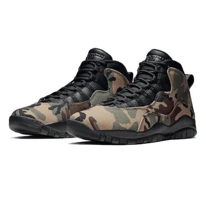 Nike Air Jordan 10 Retro Woodland Camo Sneakers Shoes 310805-201 With Original Box