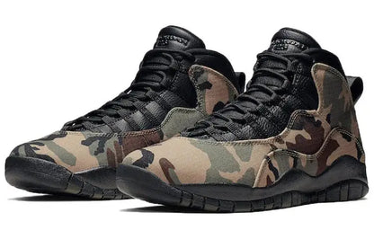 Nike Air Jordan 10 Retro Woodland Camo Sneakers Shoes 310805-201 With Original Box