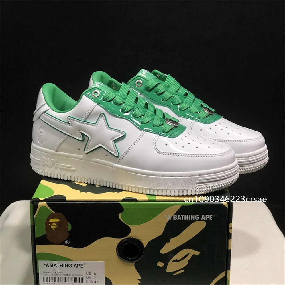 Original Classics Bape Sta Men Women Dropout Skate Shoes Fashion BAPESTA Casual Shoes Outdoor Platform Bear Shoes Sneakers