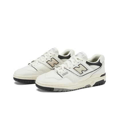 Original New Balance NB 550 Classic Vintage Kunstleder Casual Herren- und Damen-Laufschuhe Weiß Silber BB550PWA