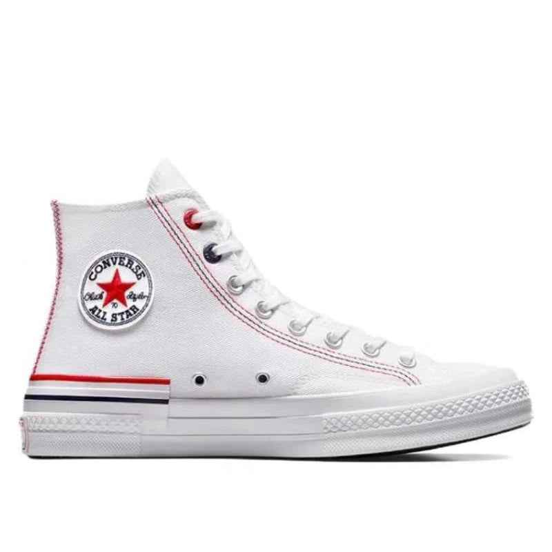 Converse 1970s lace up anti slip and wear-resistant lightweight low top canvas shoes for both men and women, white