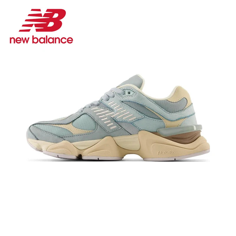 Original New Balance NB 9060 Rutschfeste, leichte Sport-Casual-Schuhe Hellgraue Unisex-Sneaker für Herren und Damen U9060GRY