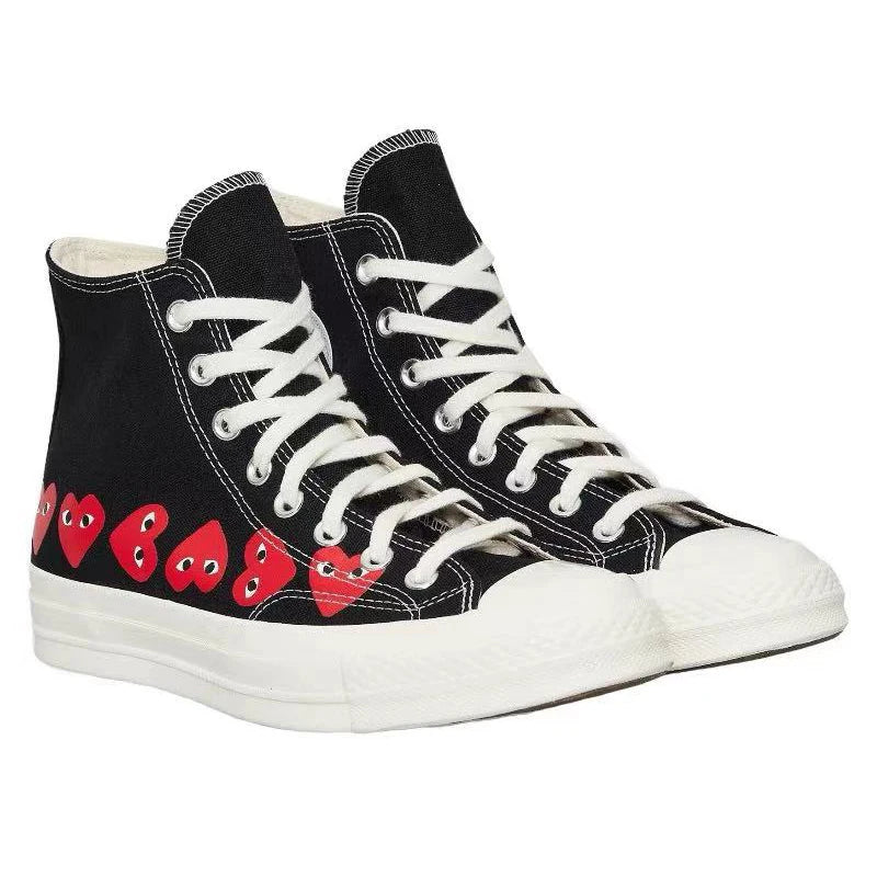 Converse Chuck 70 lace up anti slip and wear-resistant low top board shoes for both men and women, black, white, and red