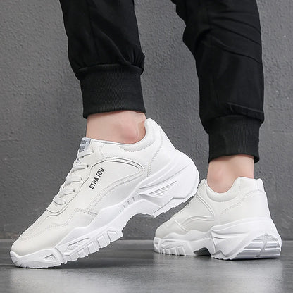 Chunky Sneakers Fashion Men Shoes Brand White Male Casual Shoes Autumn Platform Vulcanized Shoes Zapato Para Hombre 2024 New Hot