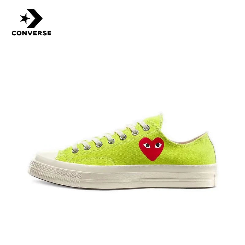 Converse 1970s Polka Dot CTAS round toe lace up anti slip and wear-resistant low top canvas shoes for both men and women